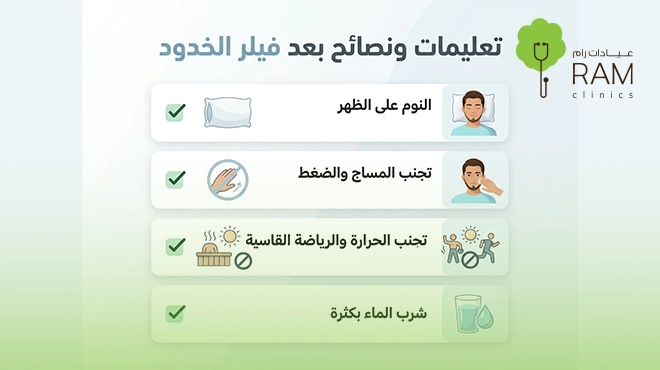 صورة-توضح-نصائح-بعد-فيلر-الخدود