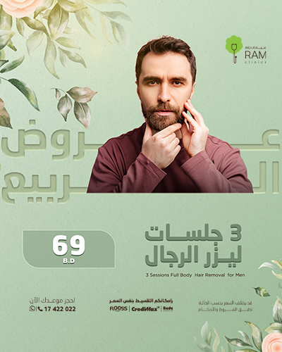 3 Sessions Full Body  Hair Removal  for Men